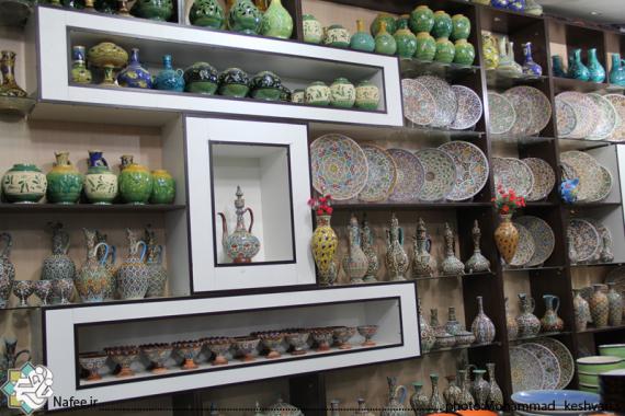 مینا کاری,پایتخت سفال,هنرمند,صنایع دستی,لالجین,سفال,